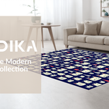 Ultra Soft Area Rug, Non Slip, Stain Resistant, Washable Area Rugs for Living Room, Bedroom, Playful Quirky Animal Motif(Black)