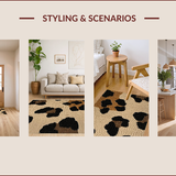Ultra Soft Area Rug, Non Slip, Stain Resistant, Washable Area Rugs for Living Room, Bedroom, Luxurious Shaggy Cheetah Charm(Beige)