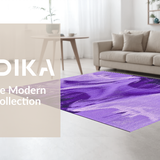 Ultra Soft Area Rug, Non Slip, Stain Resistant, Washable Area Rugs for Living Room, Bedroom, Serene Plush Cloud-Like Texture(Purple)