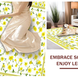 Ultra Soft Area Rug, Non Slip, Stain Resistant, Washable Area Rugs for Living Room, Bedroom, Trendy Grey and Yellow Fusion(Yellow)