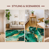 Chic Green Gold Artful Fusion(Green)