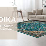 Elegant Earthy Patterned Composition(Blue)