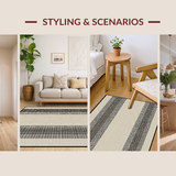 Cozy Farmhouse Stripe Ensemble(Beige)