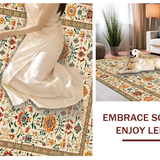 Contemporary Warm Floral Fusion(Beige)