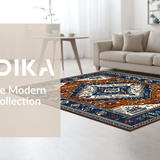 Ultra Soft Area Rug, Non Slip, Stain Resistant, Washable Area Rugs for Living Room, Bedroom, Artful Tiled Geometric Arrangement(Brown)
