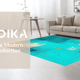 Contemporary Colorful Swirl Motif(Blue)