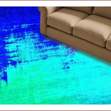 Artistic Modern Abstract Swirl Design(Blue)