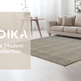 Ultra Soft Area Rug, Non Slip, Stain Resistant, Washable Area Rugs for Living Room, Bedroom, Chic Vintage Ogee Design(Beige)