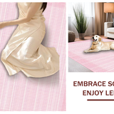 Elegant Plush Square Composition(Pink)