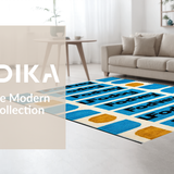 Chic Monochrome Quirky Text Design(Blue)