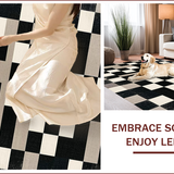 Elegant Monochrome Geometric Motif(Black)