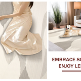 Elegant Creamy Abstract Waves(Beige)