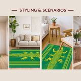 Eclectic Vibrant Wildlife Design(Green)