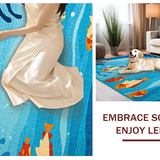 Charming Fish Motif Runner(Blue)