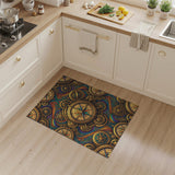 Rainbow Compass Gears Area Rug
