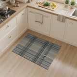 Black and White Classic Black White Plaid Area Rug