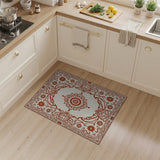 Red Traditional Persian Ornate Red Persian Medallion Rug