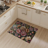 Blush Peony Garden Floral Area Rug