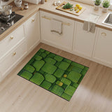 Lush Green Moss Tile Area Rug
