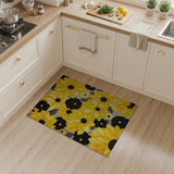 Bold Yellow Sunflower Area Rug