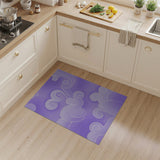 Dreamy Purple Cloud Swirl Area Rug