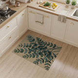 Green Eucalyptus Leaves Area Rug