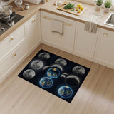 Cosmic Moon Phases and Earth Eclipse Rug