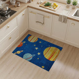 Multi-color and Patterns Kids Space Planets Cartoon Area Rug