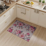 Floral Vintage Vintage Pink Peony Floral Area Rug