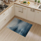 Misty Blue Mountains Watercolor Area Rug