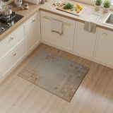 Beige Octagon Geometric Area Rug