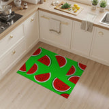Watermelon Slices Fruit Pattern Multi-color and Patterns Area Rug