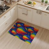 Rainbow Hot Air Balloon Area Rug