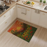 Savanna Sunset Antelope Grazing Area Rug