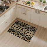 Leopard Print Tan Area Rug