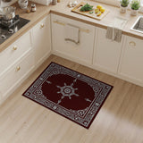 Red Ornate Red Persian Star Medallion Rug