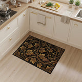 Ornate Gold Grapevine Grape Area Rug