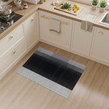 Distressed Black White Halftone Area Rug