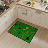 Dinosaur Pixel Meadow Kids Area Rug
