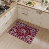 Red Intricate Red Persian Motif Area Rug