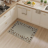 Charming Paw Print Border Area Rug