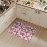 Rainbow Ballet Shoes Pink Washable Area Rug