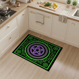 Purple Pentagram Mystic Area Rug