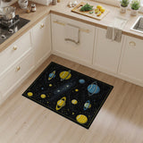 Pixel Space Galaxy Area Rug