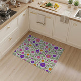 Vibrant Multi-Color Daisy Floral Area Rug