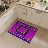 Multi-color and Patterns Geometric Modern Vibrant Pink Geometric Abstract Area Rug