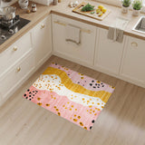 Pink Abstract Shape Area Rug