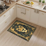Gold Geometric Lion Area Rug