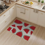 Multi-color and Patterns Watermelon Slices Fruit Pattern Area Rug