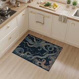 Teal Octopus Deep Sea Area Rug